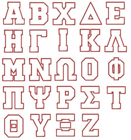free greek letters font